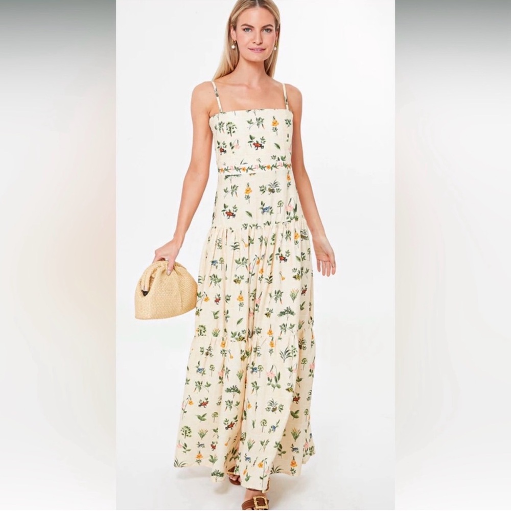 Agua by Agua Bendita Curandera Maxi Linen dress